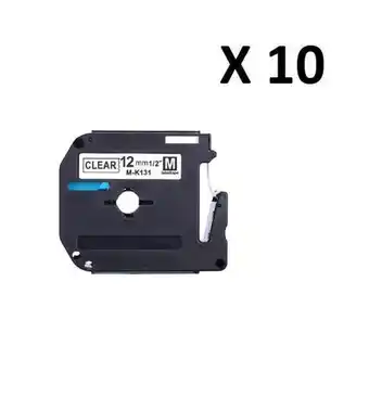 Carrefour Kit 10 fitas compatível brother m-k131 incolor 12mm oferta