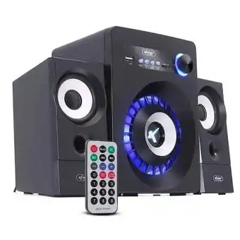 Carrefour Mini micro system caixa de som bluetooth usb sd led fm 16w oferta