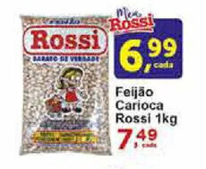 Rossi Supermercado Feijao Carioca Rossi 1kg oferta