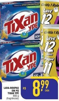 Mercantil Rodrigues Lava-roupas em pó tixan ypê 400g oferta