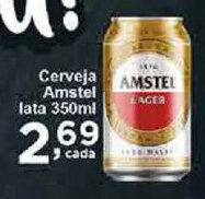 Rossi Supermercado Cerveja Amstel lata 350ml oferta