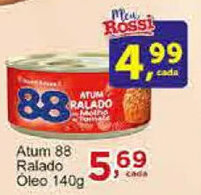 Rossi Supermercado Atum 88 Ralado Oleo 140g oferta