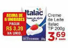 Rossi Supermercado Creme de Leite Italac TP 200g oferta