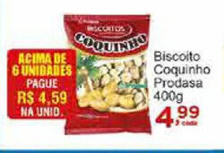Rossi Supermercado Biscoito Coquinho Prodasa 400g oferta