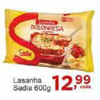Rossi Supermercado Lasanha Seara 600g oferta