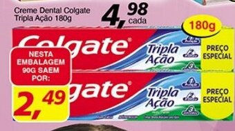 Supermercados Guanabara Creme Dental Colgate Tripla Acao 90g oferta