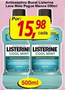 Supermercados Guanabara Antisseptico Bucal Listerine Leve Mais Pague Menos 500ml oferta