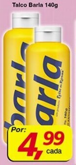 Supermercados Guanabara Talco Barla 140g oferta