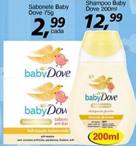 Supermercados Guanabara Sabonete Baby Dove 75g oferta