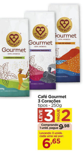Carrefour Cafe Gourmet 3 Coracoes 250g oferta