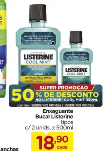 Enxaguante Bucal Listerine c/2 unids. x 500ml