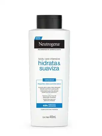 Loção hidrata & suaviza neutrogena body care intensive 400 ml