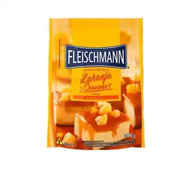 Brasão Supermercados Mistura para bolo laranja cremoso fleischmann 390g oferta