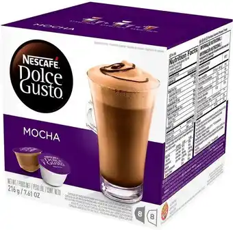 Café em cápsula nescafé dolce gusto mocha 16 cápsulas