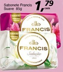 Supermercados Guanabara Sabonete Francis Suave 85g oferta