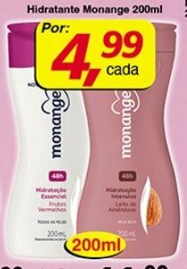 Supermercados Guanabara Hidratante Monange 200ml oferta