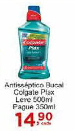 Rossi Supermercado Antisseptico bucal colgate Plax Leve 500ml pague 350ml oferta