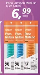 Pano Lumipan Mulitiuso c/25 unids.