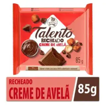 Asun Chocolate garoto talento recheado com creme de avelã 85g oferta