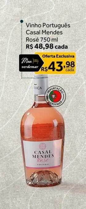 Verdemar Supermercado Vinho português casal mendes rosé oferta