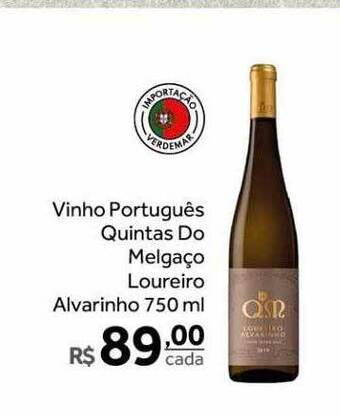 Verdemar Supermercado Vinho português quintas do melgaço loureiro alvarinho oferta