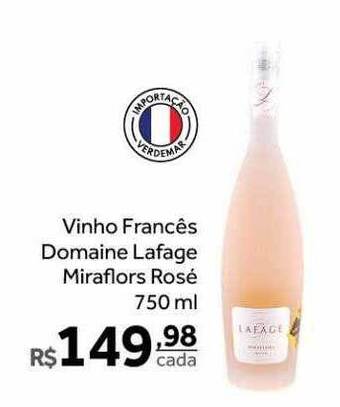Verdemar Supermercado Vinho francês domaine lafage miraflors rosé oferta