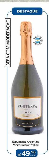 Espumante argentino viniterra brut