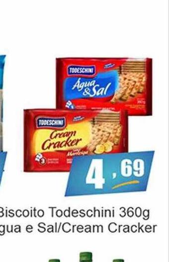 Dubom Supermercados Biscoito todeschini agua e sal-cream cracker oferta