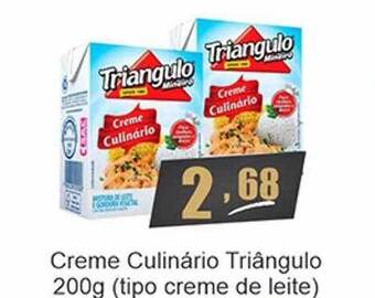 Dubom Supermercados Creme culinário triângulo tipo creme de leite oferta