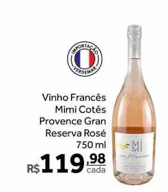 Vinho francês mimi cotês provence gran reserva rosé