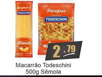Dubom Supermercados Macarrão todeschini sêmola oferta