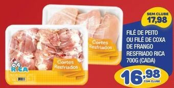 Costazul Supermercados Filé de peito ou filé de coxa de frango 700g oferta