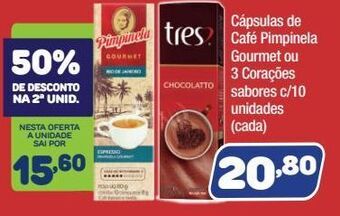 Costazul Supermercados Cápsulas de café 3 corações 10un oferta