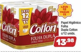 Papel higiênico cotton 12un
