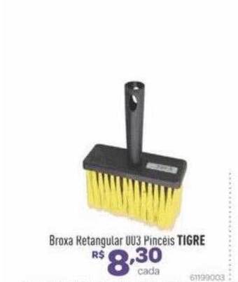 Comjol Broxa retangular 003 pincéis tigre oferta