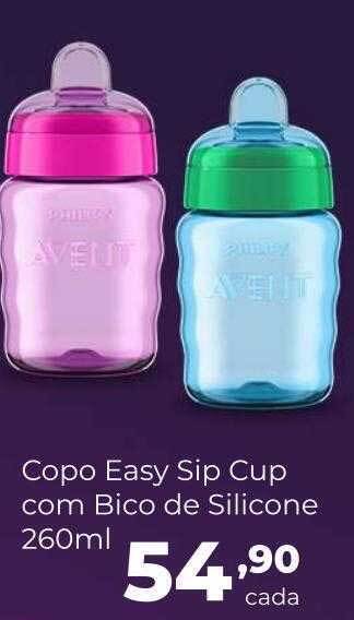 Copo easy sip cup com bico de silicone