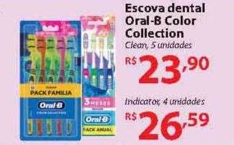 Escova dental oral-b color collection