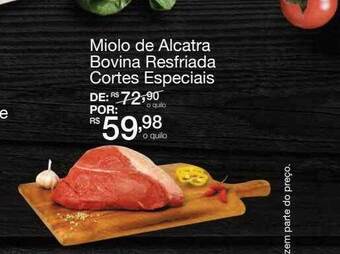 Mambo Miolo de alcatra bovina resfriada cortes especiais oferta