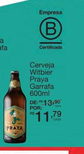 Cerveja witbier praya garrafa