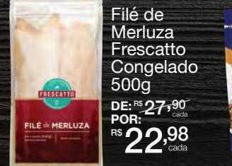 Mambo Filé de merluza frescatto congelado oferta
