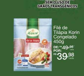 Mambo Filé de tilápia korin congelado oferta