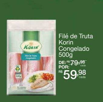Mambo Filé de truta korin congelado oferta