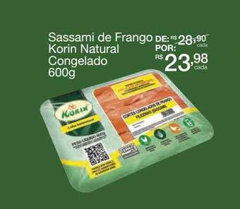 Mambo Sassami de frango korin natural congelado oferta