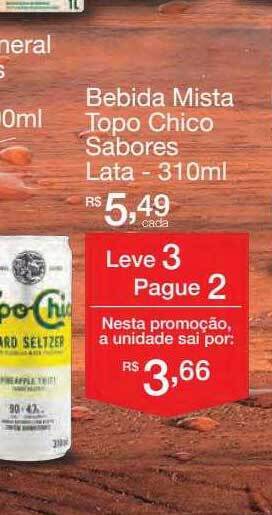 Mambo Bebida mista topo chico sabores lata oferta