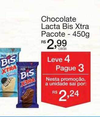 Mambo Chocolate lacta bis xtra pacote oferta