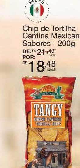 Mambo Chip de tortilha cantina mexican sabores oferta