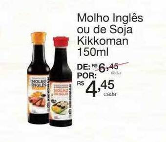 Mambo Molho inglês ou de soja kikkoman oferta