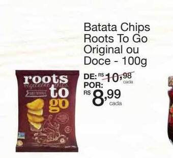 Mambo Batata chips roots to go original ou doce oferta