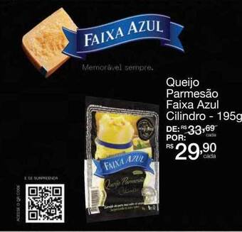 Mambo Queijo parmesão faixa azul cilindro oferta