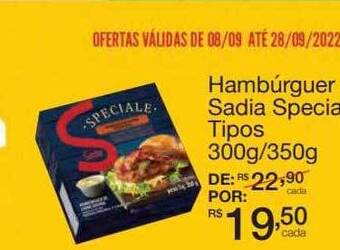 Mambo Hambúrguer sadia special tipos oferta